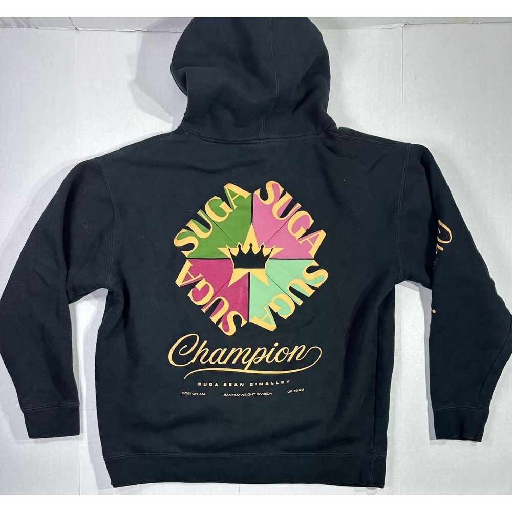 Suga Sean O'Malley Champion Hoodie Black Size L Bantamweight UFC 08.19.23